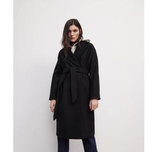 Zara Wool Blend Belted Coat
